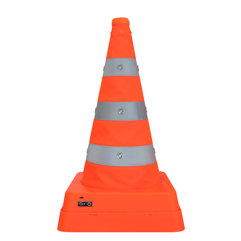 伊思盼SYLZ2258 发光伸缩路锥应急红蓝爆闪鸡眼灯(计价单位:套)红色