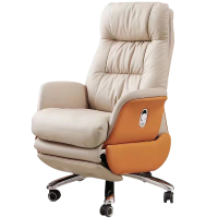 烁恒 老板椅牛皮 可躺 把