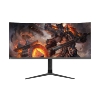 联想(Lenovo)M3434QLC 来酷34英寸带鱼屏曲面显示器 准4K高刷100Hz HDR 1ms 智能分屏 可升降 21:9超宽曲面