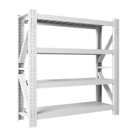 优彩嘉 四层货架 1200*400*2000白色300kg HJ01 组