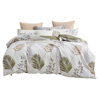 梦洁四件套采用法兰绒细密厚实清新自然抗菌扶苏200*230cm