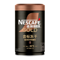 雀巢金牌咖啡超深度烘焙冻干咖啡罐装75g健身即溶咖啡粉