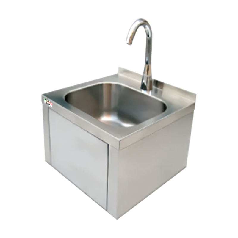 意黛斯(YIDAISI)挂墙式水槽单槽洗手盆 商用不锈钢挂墙洗手星洗手盆500*500*250[304不锈钢]
