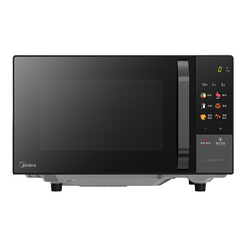 美的(Midea)微波炉变频家用20升800W快捷平板速热微波炉烤箱一体机C22 高清彩屏 一级能效