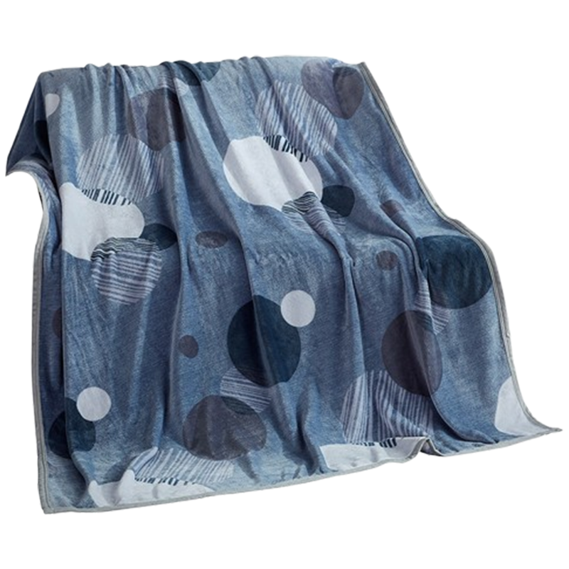 梦洁毛毯家纺法兰绒秋冬加密加厚不易掉毛贝加尔湖畔150*200cm