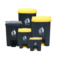 奇桄烁垃圾桶带盖80L灰盖个