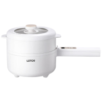 LOTOR电煮锅1.6L多功能智能电火锅蒸笼款17CL