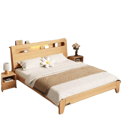 鑫木樽床1.2米+10CM床垫组