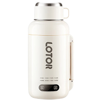 LOTOR电热水杯850ml便携式恒温烧水壶米白LD-DRSB-3-BS