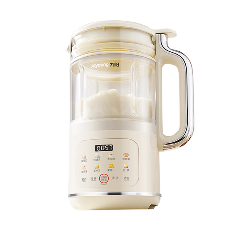 九阳(Joyoung)豆浆机家用1.2L破壁机小型降噪全自动免煮免过滤无渣榨汁机料理机一键清洗可预约米糊辅食机 D360