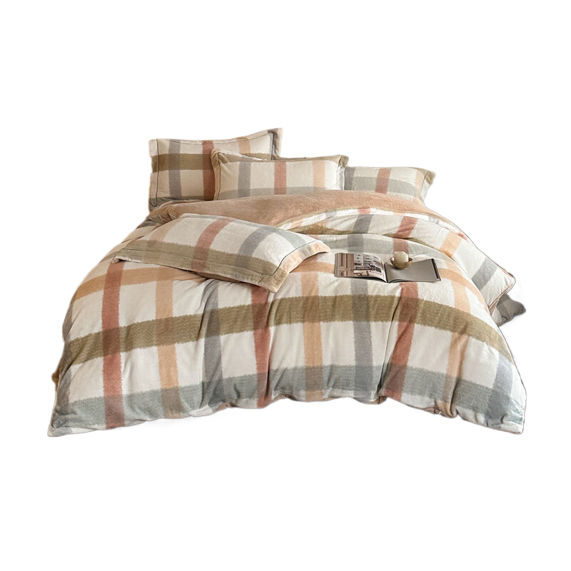 洁丽雅 A类臻绒棉印花四件套 品名:开心日记 型号:JLY-YQXD 200*220cm