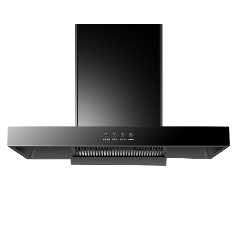 新飞油烟机家用T型顶吸厨房吸油烟机壁挂式_[旗舰款]90cm炫彩大屏-小智语音+漏气感应+体感清洗-上门安装