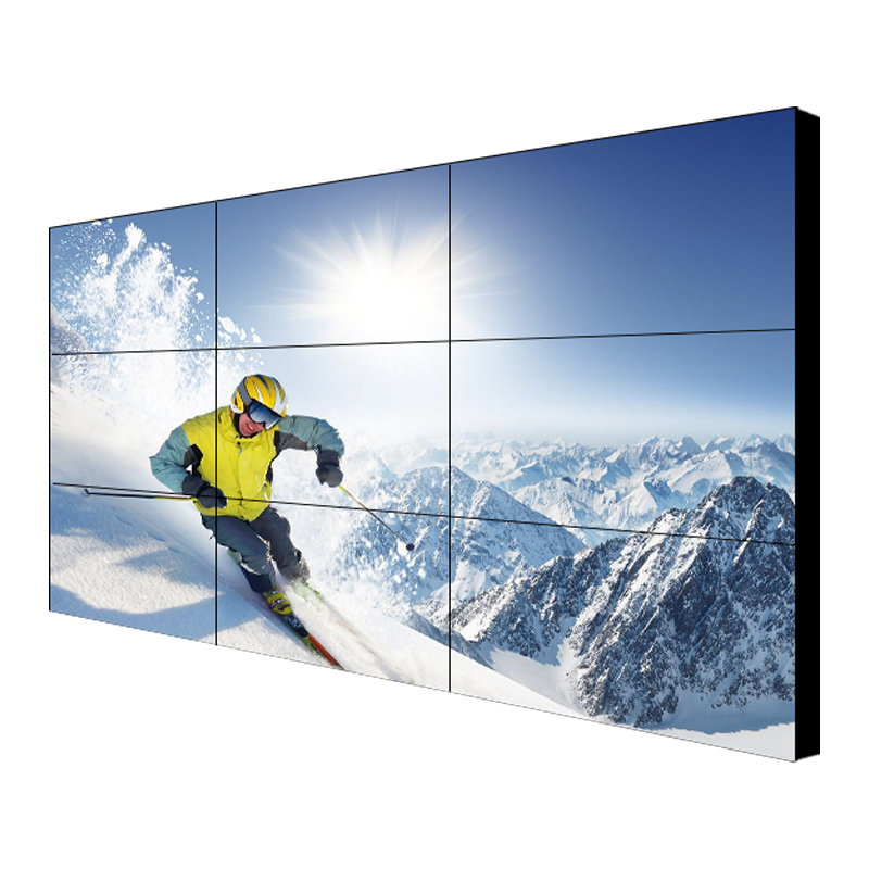 酷彩商显 液晶拼接屏2*2机柜组合套装无缝大屏幕电视墙工业级京东方lg安防监控会议led显示屏 55英寸3.5mm