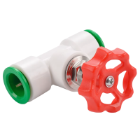 云型巨 PPR快接快插截止阀 PPR管配件 塑料管配件 25mm 单位:个