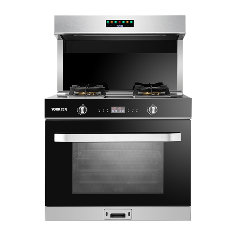 约克(YORK)智能集成灶YK-J7Z厨房家用蒸箱消毒柜燃气灶一体 大风力烟机 烟灶联动 天然气/液化气可选