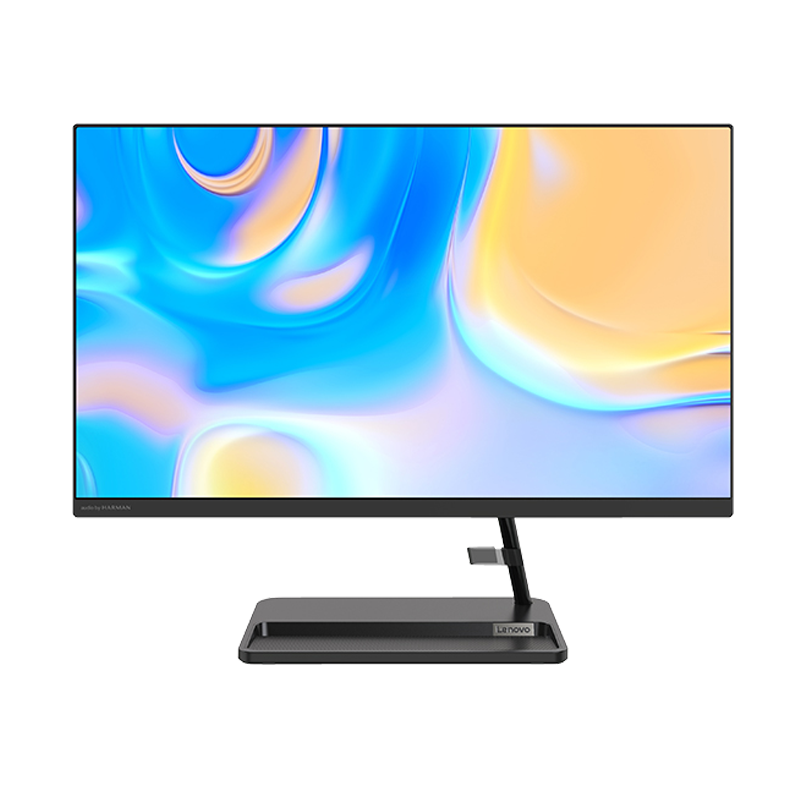 联想(Lenovo)小新24 23.8英寸一体台式机电脑(R5 7430U 16G 1TSSD 摄像头 win11 无线键鼠)黑色 定制