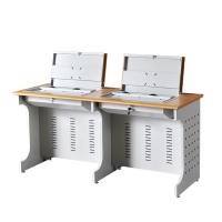 嘉众忆 翻转电脑桌培训桌双人位1600*600*750mm JZY-JZ260 张