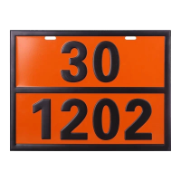 危险品车辆标志牌橙色警示标识运输车油罐车车牌号标志牌