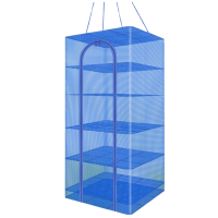 闪电客晒鱼网晒菜鱼干网晾晒网兜折叠家用笼晒东西的干货网