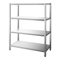 意黛斯(YIDAISI)搭配厨房不锈钢置物架 组装款四层货架 四层平板货架1500*500*1550[304不锈钢]
