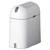 邦可臣智能垃圾桶感应家用厕所卫生间卧室客厅纸篓自动电动便纸桶窄轻奢