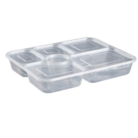 熊晟 一次性餐盒 六格1250ml 150个/箱