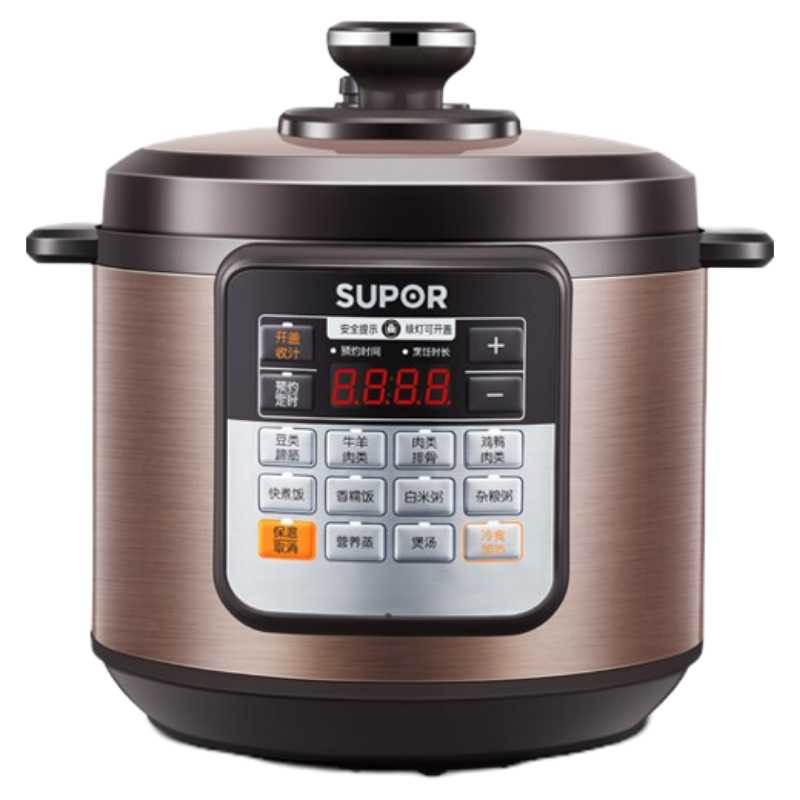 苏泊尔(SUPOR)电压力锅一锅双胆一键减压智能控温智能预约6L大容量高压锅CYSB60YCW10D-110