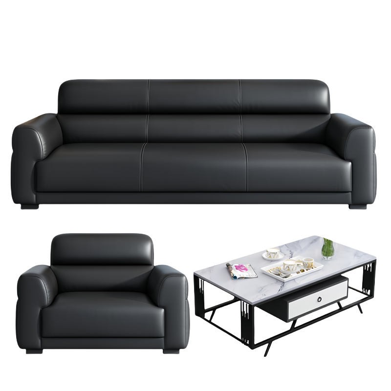 豫龙都沙发茶几组合3+1+1+茶几套