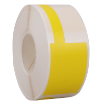 彩标 YL304535 30*45mm+35 95张/盒 间隔热转印标签 (计价单位:盒) 黄色