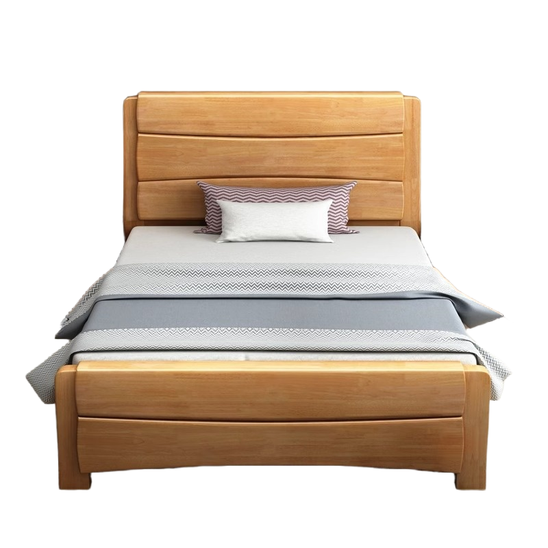 鑫木樽职员床120*200*100cm+5cm床垫+床头柜1组