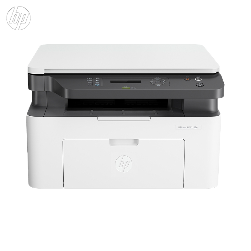 惠普 (HP)MFP 1188W黑白激光多功能一体机无线打印复印扫描三合一体机办公打印机一体机无线家用学生打印机套餐一(官方标配 不可加粉)