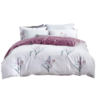 梦洁四件套家纺抗菌纯棉安全抑菌自然好棉梦-夜百合200*230cm