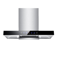 北昼油烟机家用抽油烟机美康顶吸式油烟机套装厨房油烟机大吸力_轻奢款900宽46系漏气感应强力增压自行安装