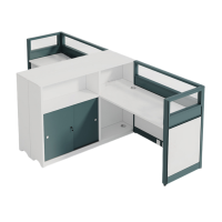 豫龙都屏风桌双人张