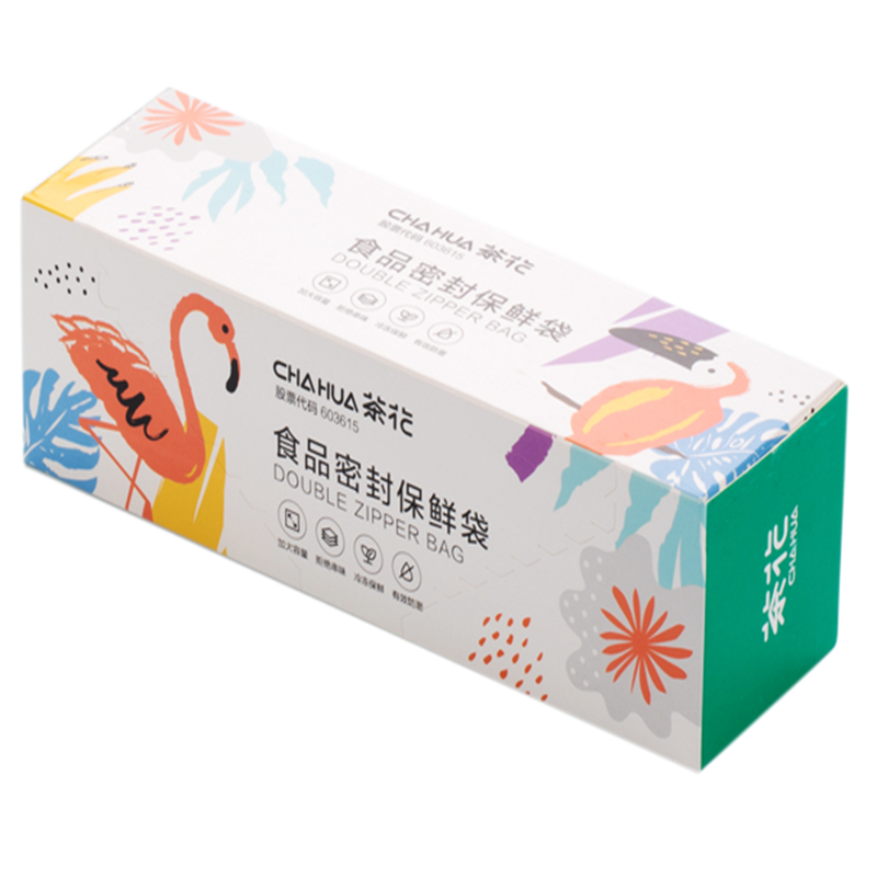 茶花 生物系列食品密封保鲜袋大号 立体款 18cm*16.5cm*25只/套