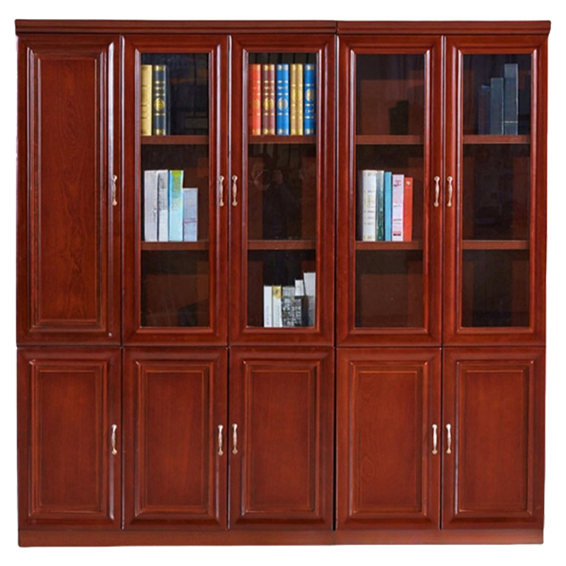 班龙木质档案柜五门台