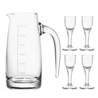 美厨酒具套装五件套白酒杯分酒器玻璃酒具MCB6416