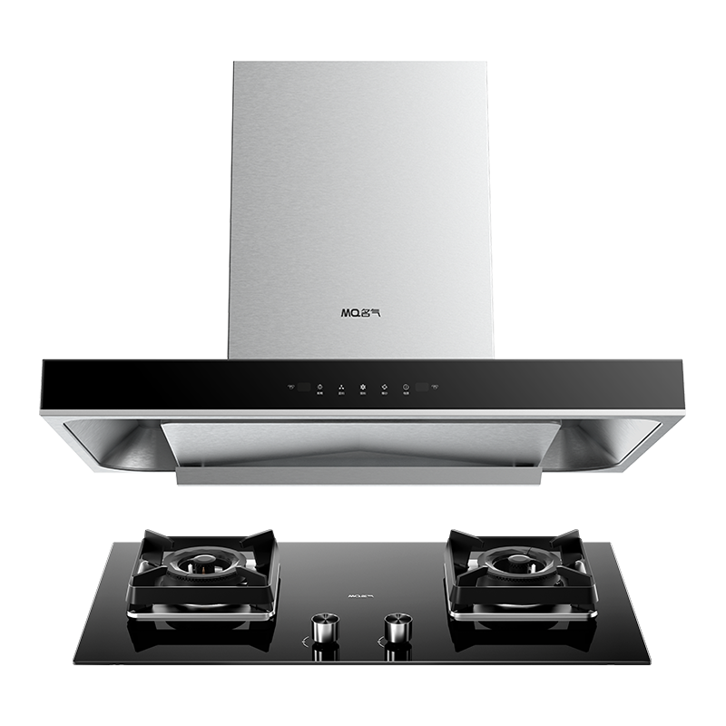 名气(MQ)抽油烟机家用顶侧双吸变频油烟机家用25大吸力1000Pa变频烟灶A5508+5.2KW灶具A6812B