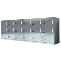 蕃蒂钢制鞋柜18门台