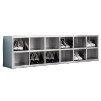 怡卓欧多人鞋柜12格二层个