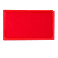 津卓 办公印泥印台快干印油盒 红色 个