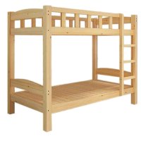 止臣 实木高低床 上下铺床公寓双层实木床员工寝室上下床宿舍床X7