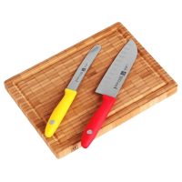 双立人菜刀套装三件套彩色刀具32874-007-722