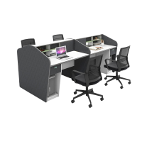 力拓星 电脑桌椅 职员桌 4人位桌椅 套