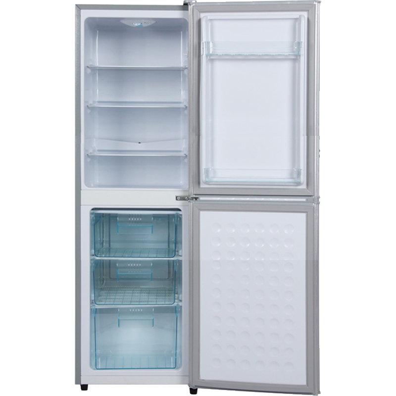 志高(CHIGO)一级能效双开门冰箱家用小型的租房宿舍用中型电冰箱_4·银色168L一级能效抽屉精细分储