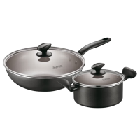 苏泊尔套锅30cm+20cm炒锅汤锅易洁不粘两件套VTP1704T