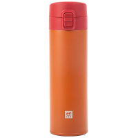 双立人保温杯480ml不锈钢真空弹跳杯石榴红39507-104