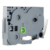 章楷标签纸色带PT-3600透明底黑字24mm适用兄弟PT-9800PCN 个