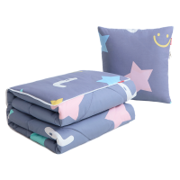 安琪尔全棉抱枕被子星辰靠垫被夏凉被110*150cm条