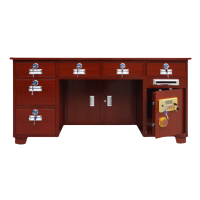 蕃蒂保险桌1.6米6抽张